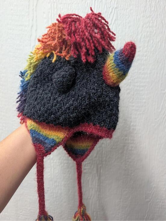 Peruvian Trading Company Knit Rainbow Unicorn Soft Warm Winter Hat Cap Peru main image 5